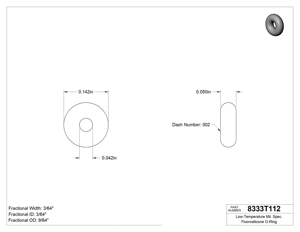 Technical drawing - 8333T112